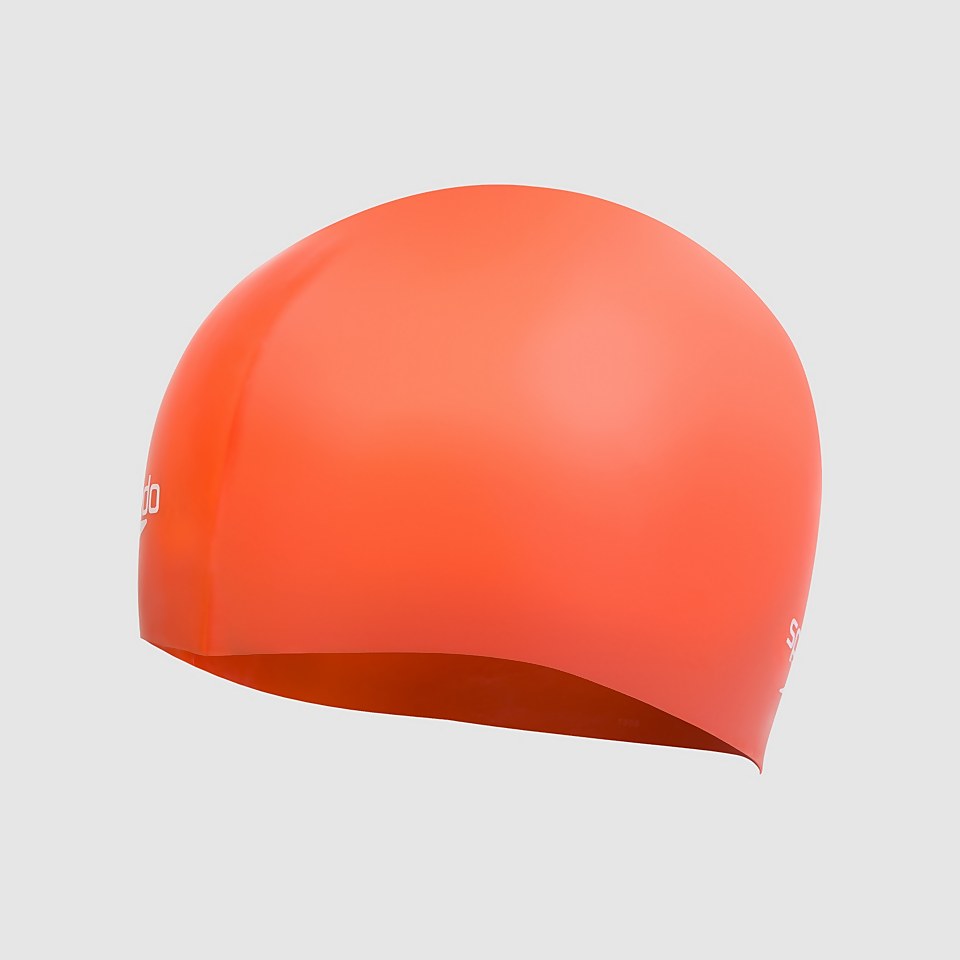Unisex Plain Moulded Silicone Cap Orange