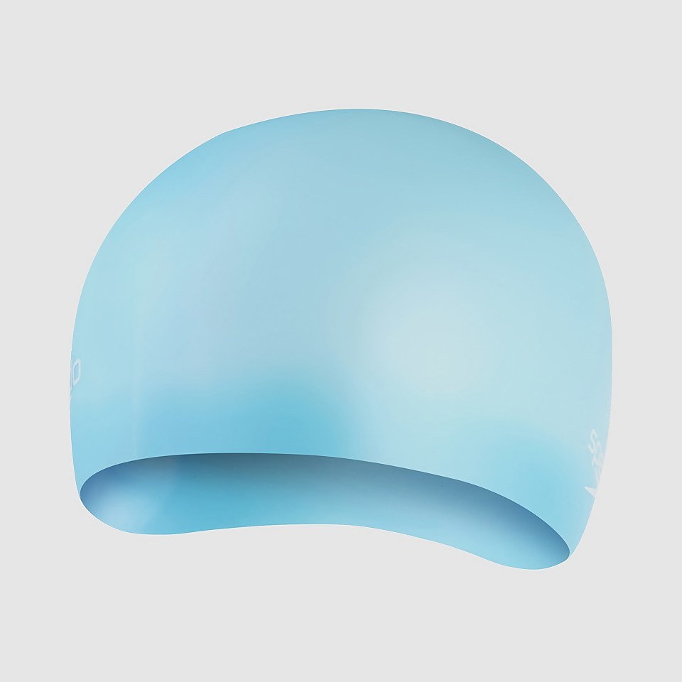 Unisex Moulded Silicone Badekappe in Blau