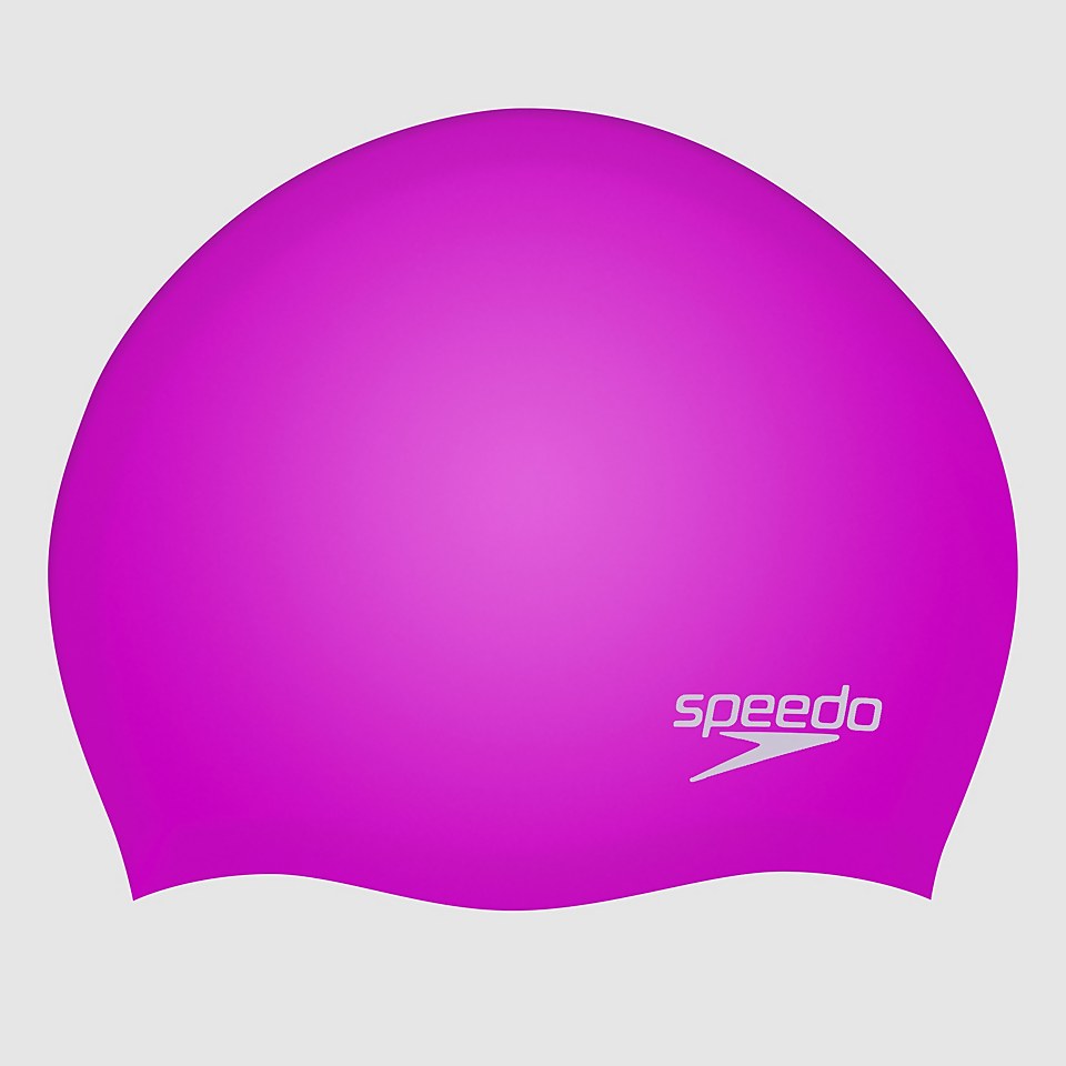 Bonnet de bain Unisexe Uni Moulé Silicone Rose