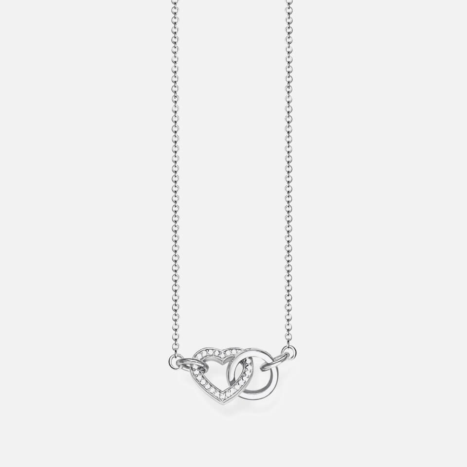 THOMAS SABO Women's Heart Together Necklace - Silver