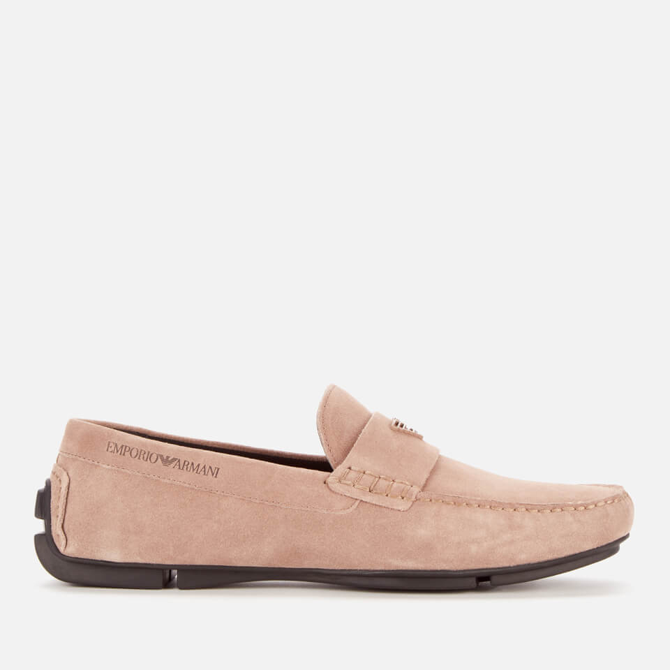 Emporio Armani Men's Suede Driving Shoes - Navy