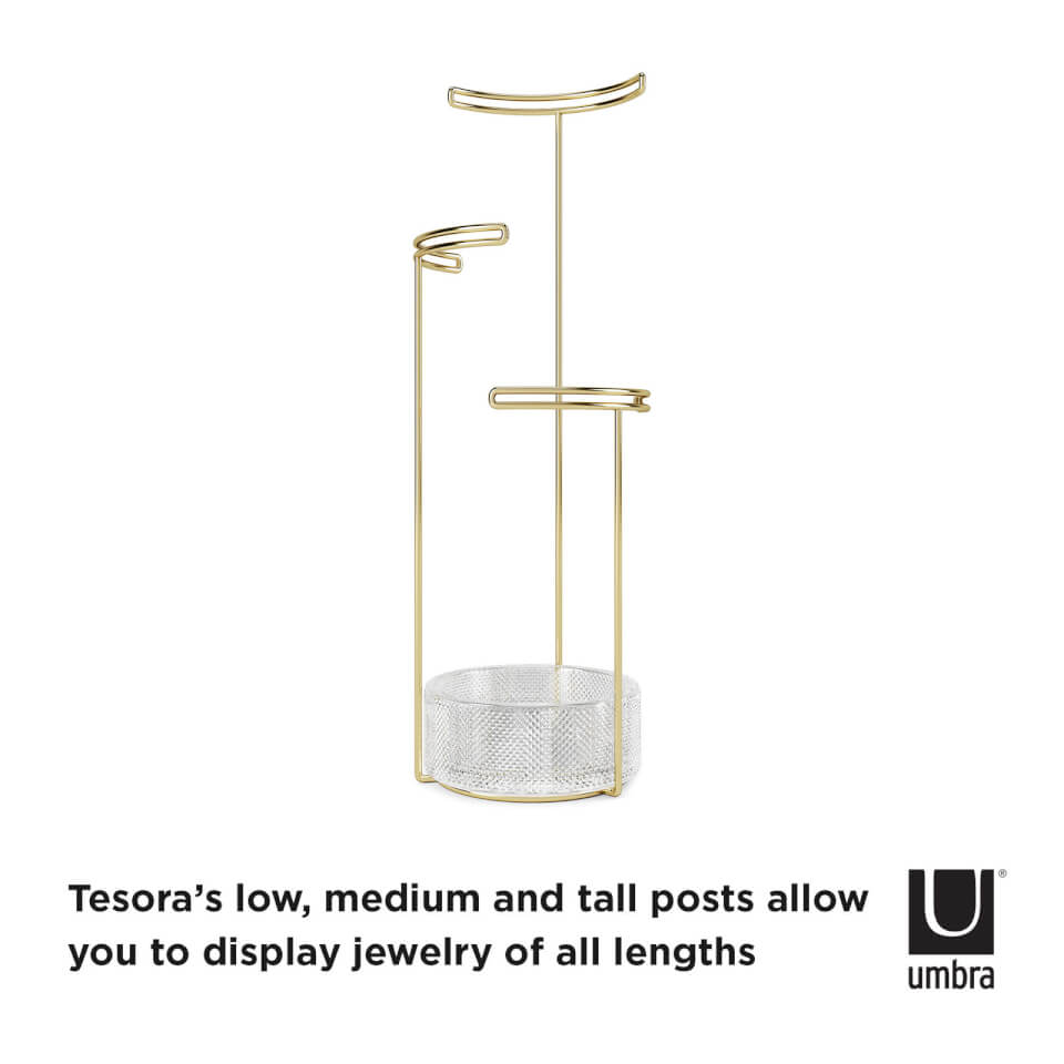 Umbra Tesora Jewellery Stand - Brass