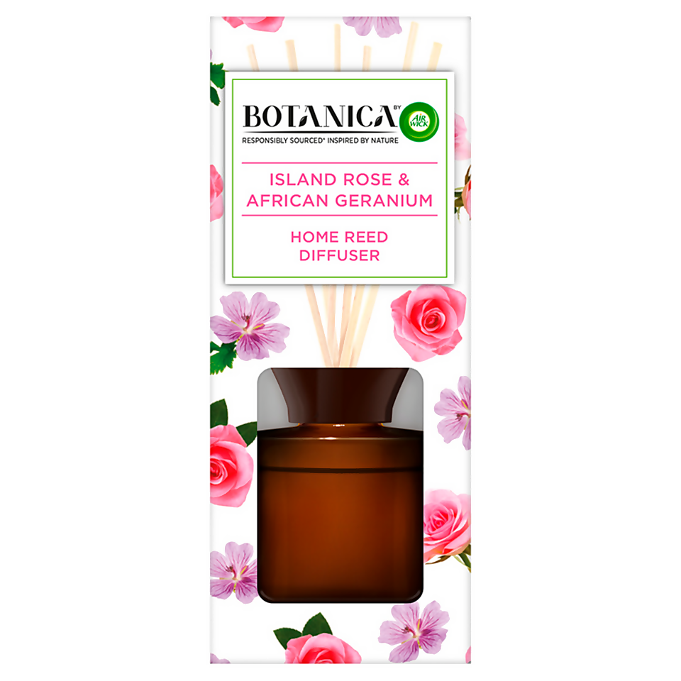 Botanica by Air Wick Island Rose and African Geranium Reed Diffuser 80ml