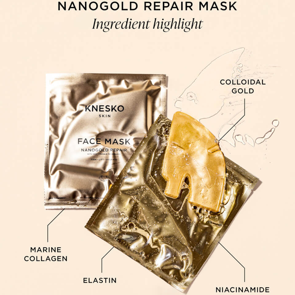Knesko Skin Nanogold Repair Eye Mask 6 Treatments 25ml