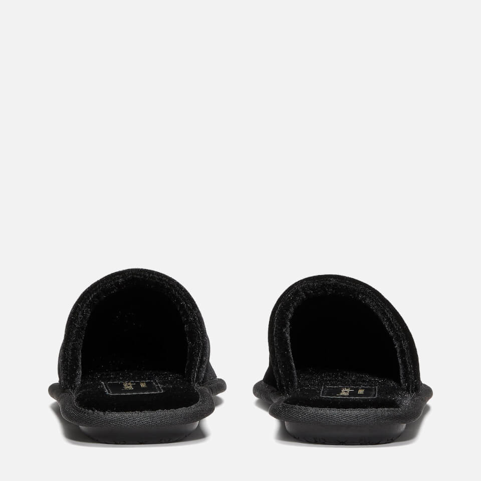 Kate Spade New York Women's Hoo Hoo Velvet Slippers - Black