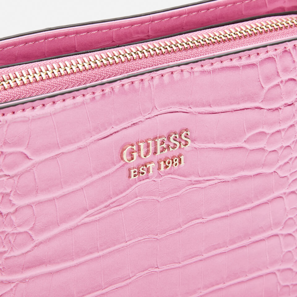 Guess Women's Katey Mini Top Zip Shoulder Bag - Pink