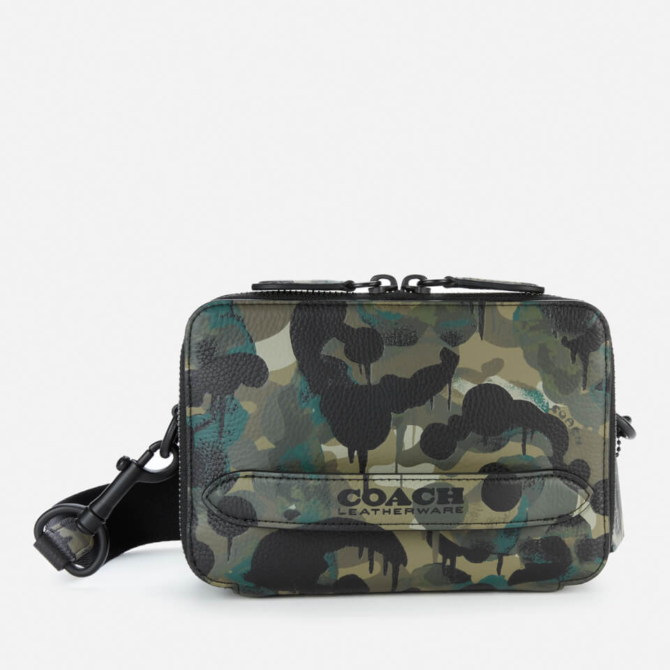 Coach Men s Charter Crossbody Bag With Hybrid In Camo Print Leather Green Blue Coggles