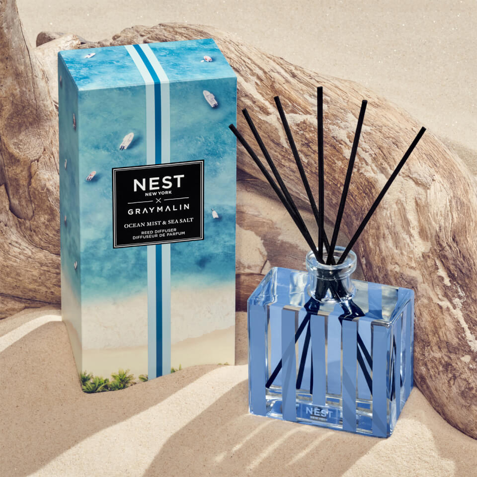 NEST Fragrances x Gray Malin Ocean Mist and Sea Salt Reed Diffuser 175ml