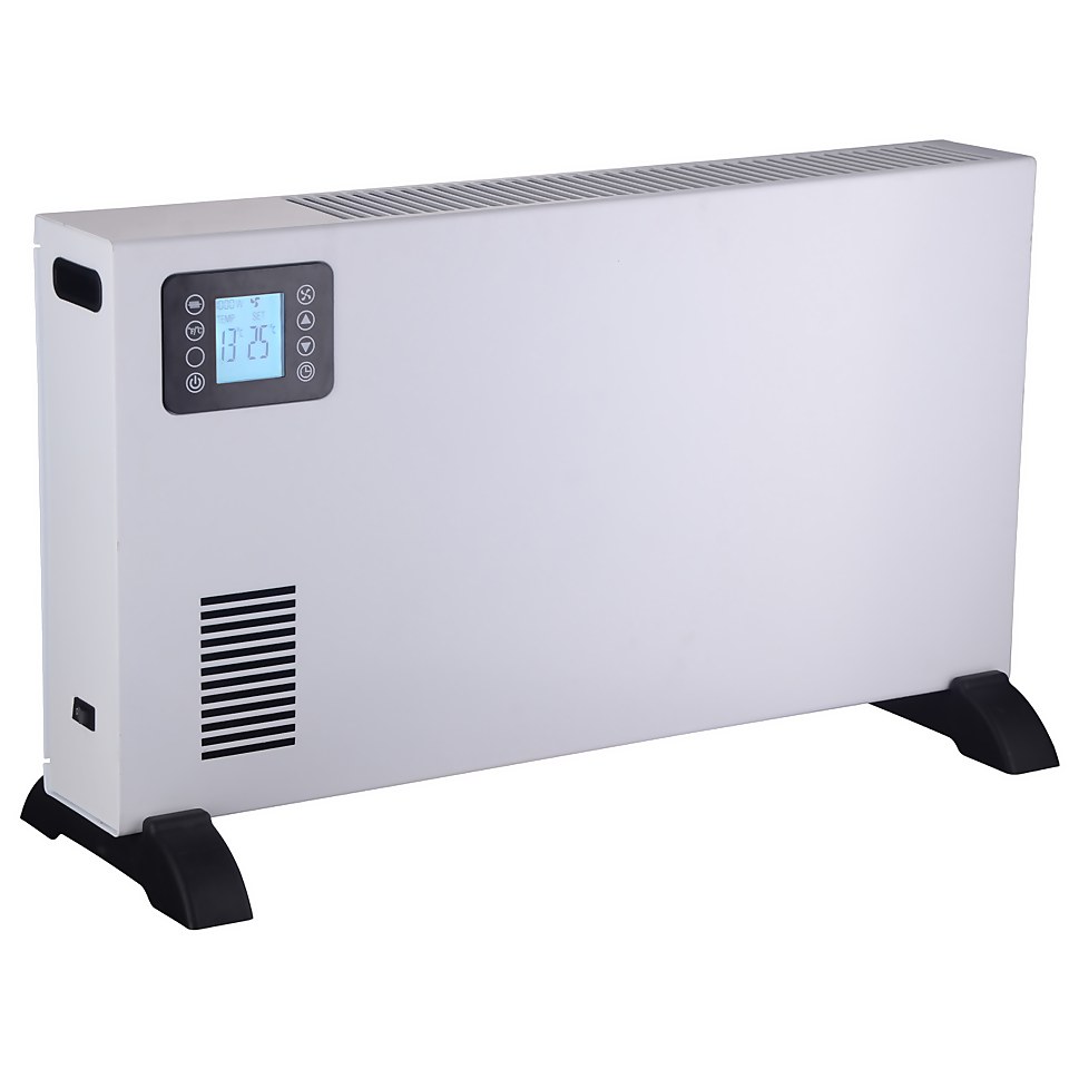 Stylec Electric Convector Heater with Contemporary Design & LCD Display in White - 2300W