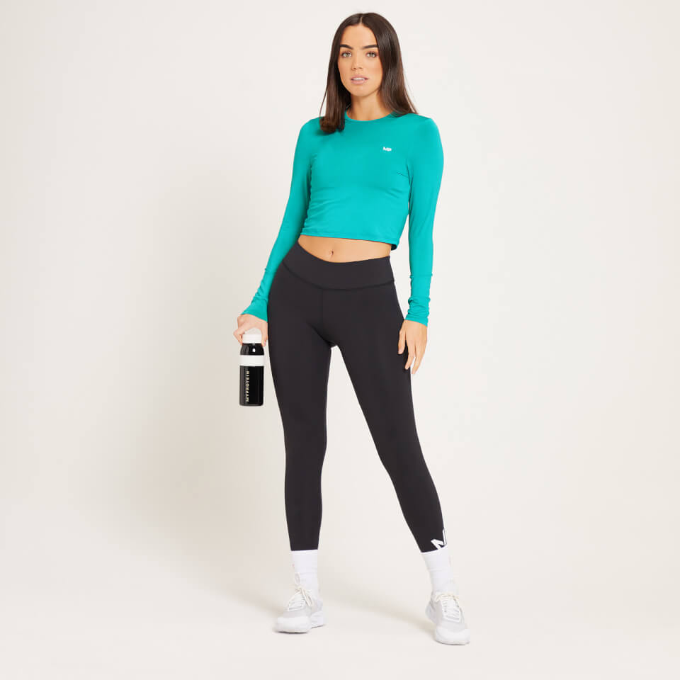 MP Women's Training Dry Tech Long Sleeve Crop Top - Lagoon