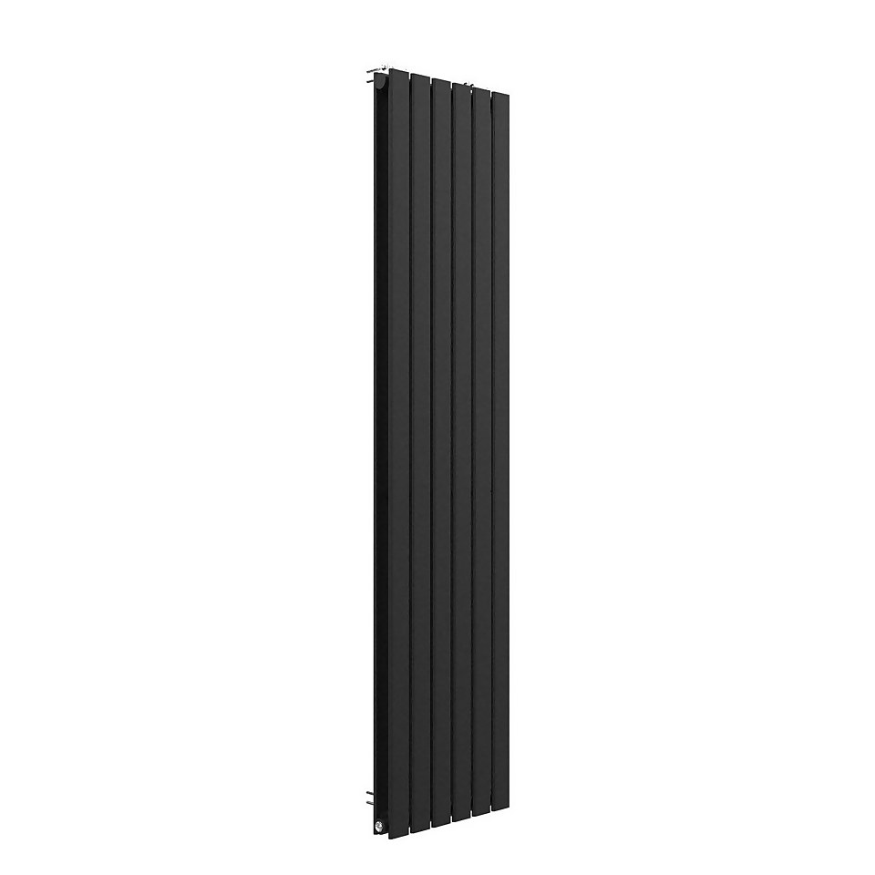 VURTU1 Vertical Double Panel Radiator 1800mm x 410mm - Black