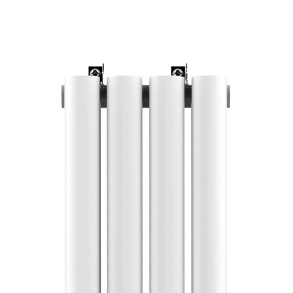 VURTU2 Vertical Double Panel Radiator 1600mm x 240mm - White