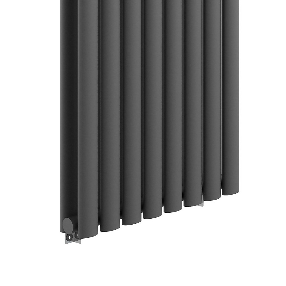 VURTU2 Vertical Double Panel Radiator 1800mm x 480mm - Anthracite
