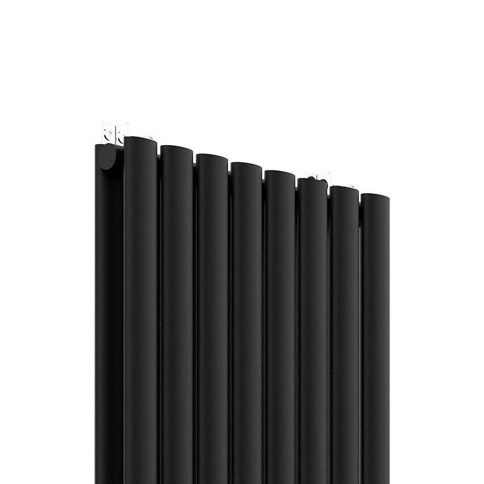VURTU2 Vertical Double Panel Radiator 1600mm x 480mm - Black