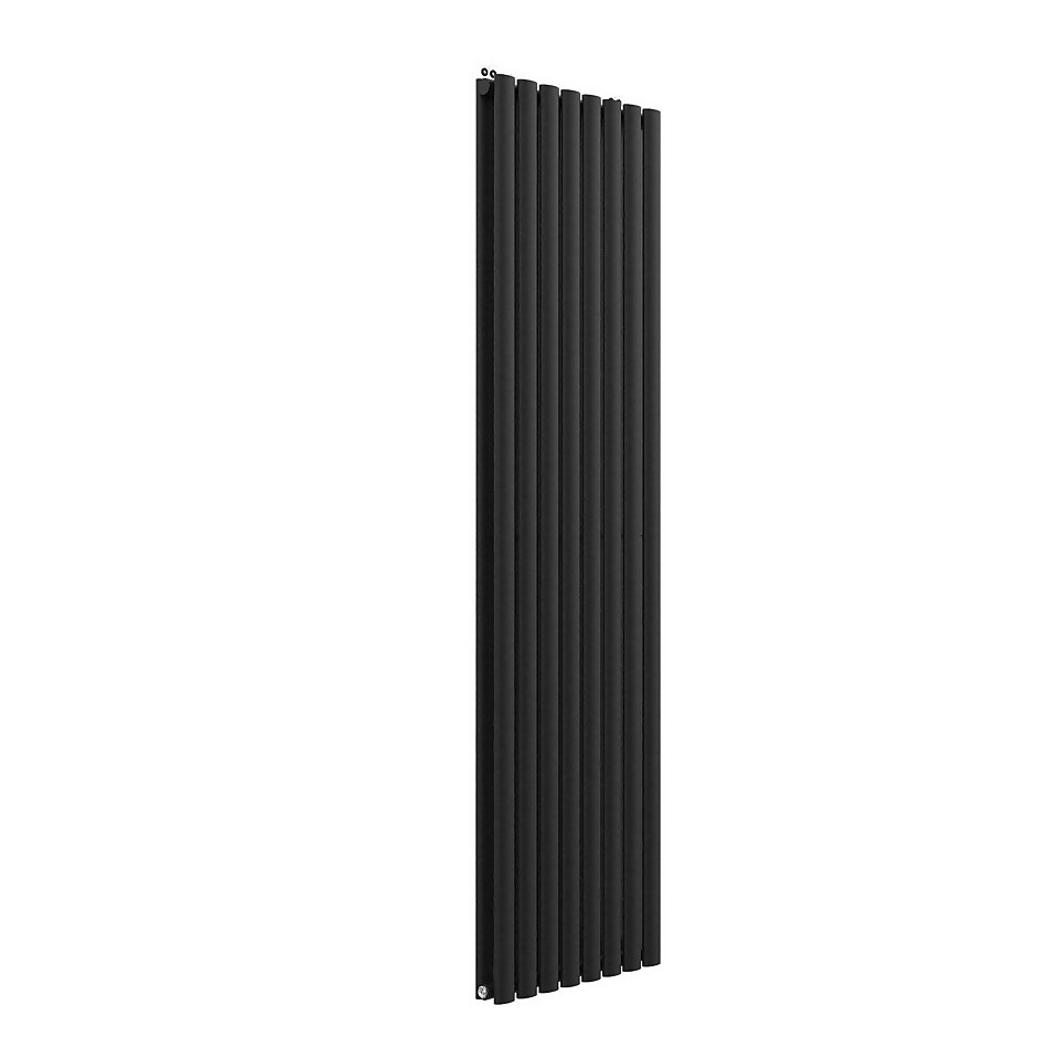 VURTU2 Vertical Double Panel Radiator 1800mm x 480mm - Black