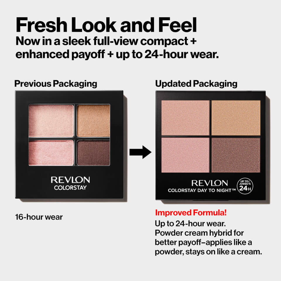 Revlon Colorstay 24 Hour Eyeshadow Quad - Pretty