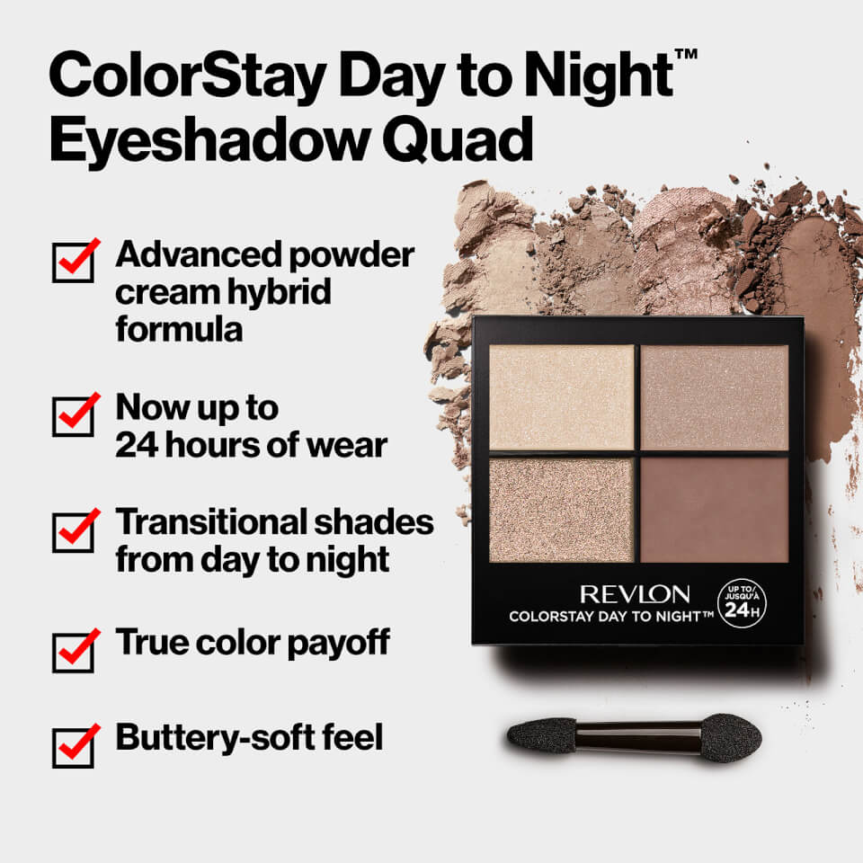 Revlon Colorstay 24 Hour Eyeshadow Quad - Stunning