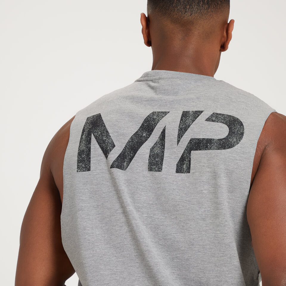 MP Men's Adapt Grit Print Tank Top - Storm Grey Marl