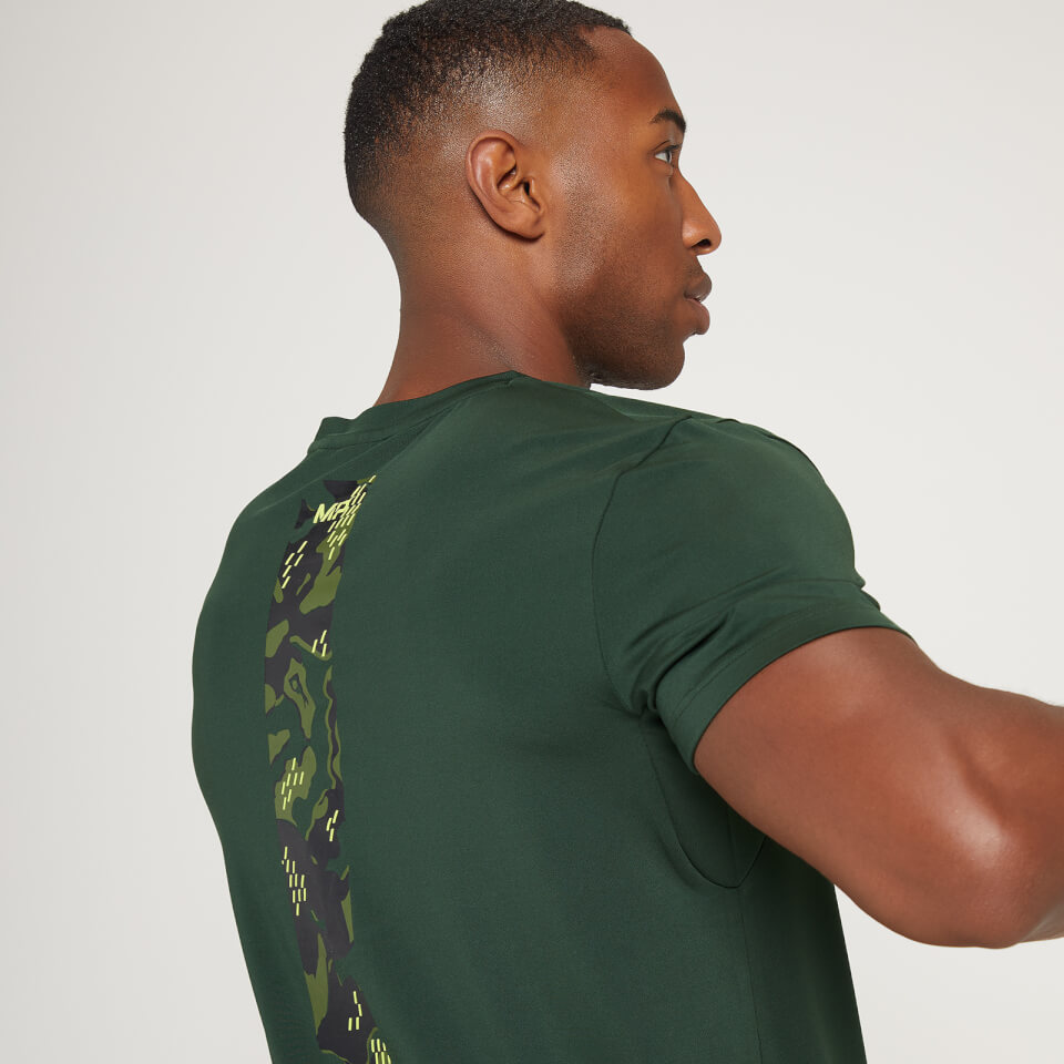 MP Men's Adapt Camo Print Short Sleeve T-Shirt - Dark Green