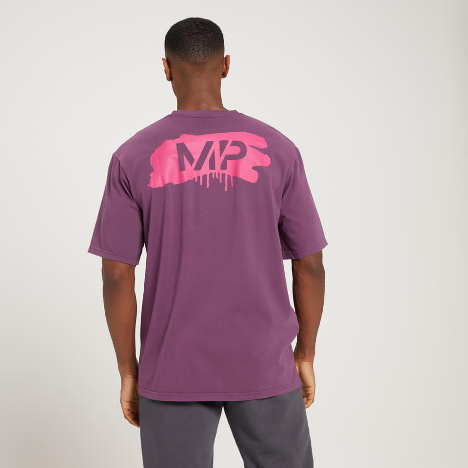 MP Men's Adapt Washed Oversized Short Sleeve T-Shirt - Dark Purple