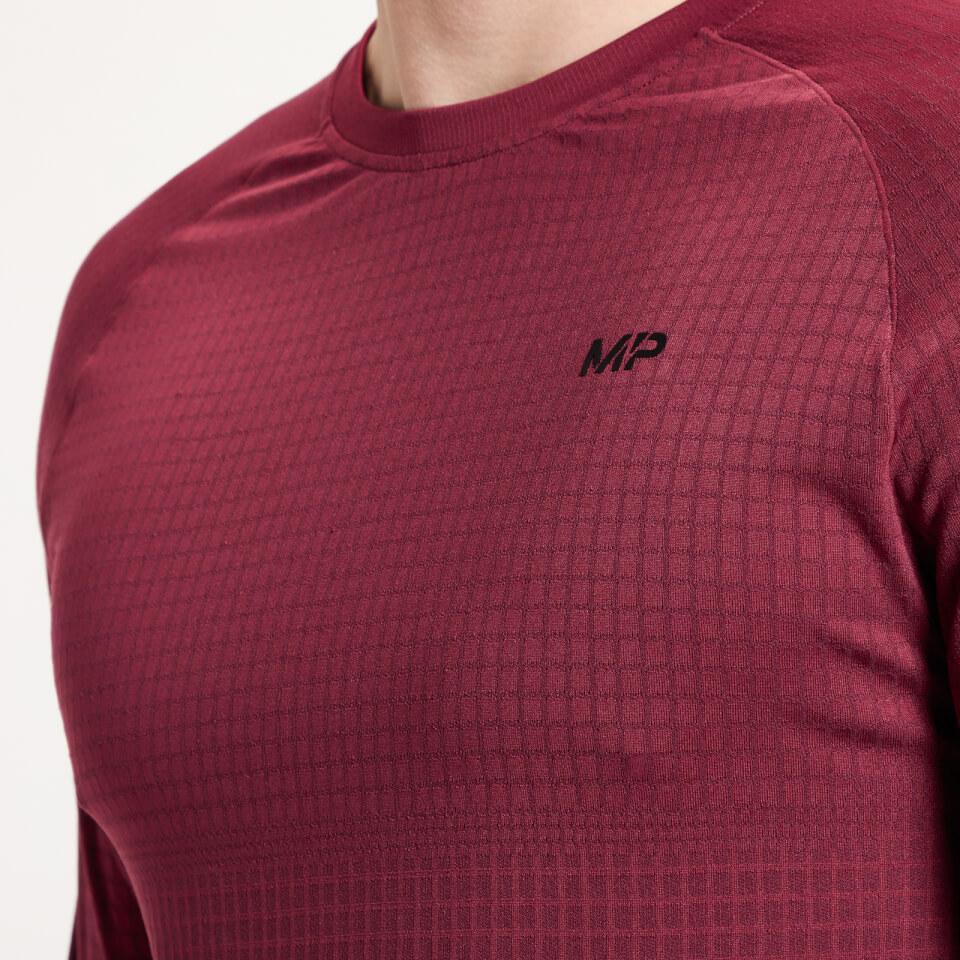 MP Men's Tempo Ultra Seamless Long Sleeve Top - Merlot