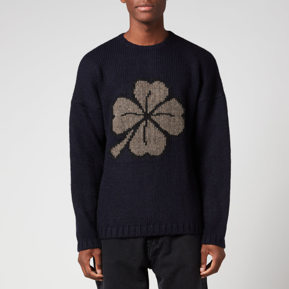 商品画像：Our Legacy – Popover Roundneck Lucky Clover Navy 1