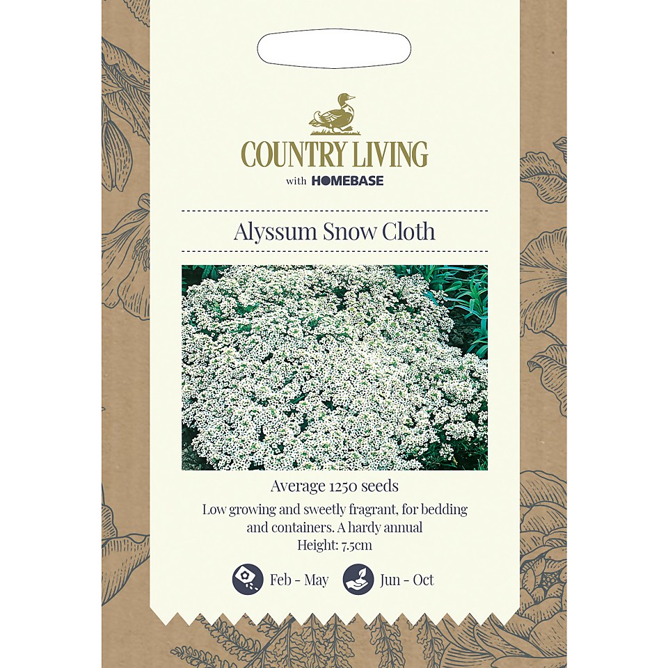 Country Living Alyssum Snow Cloth Seeds