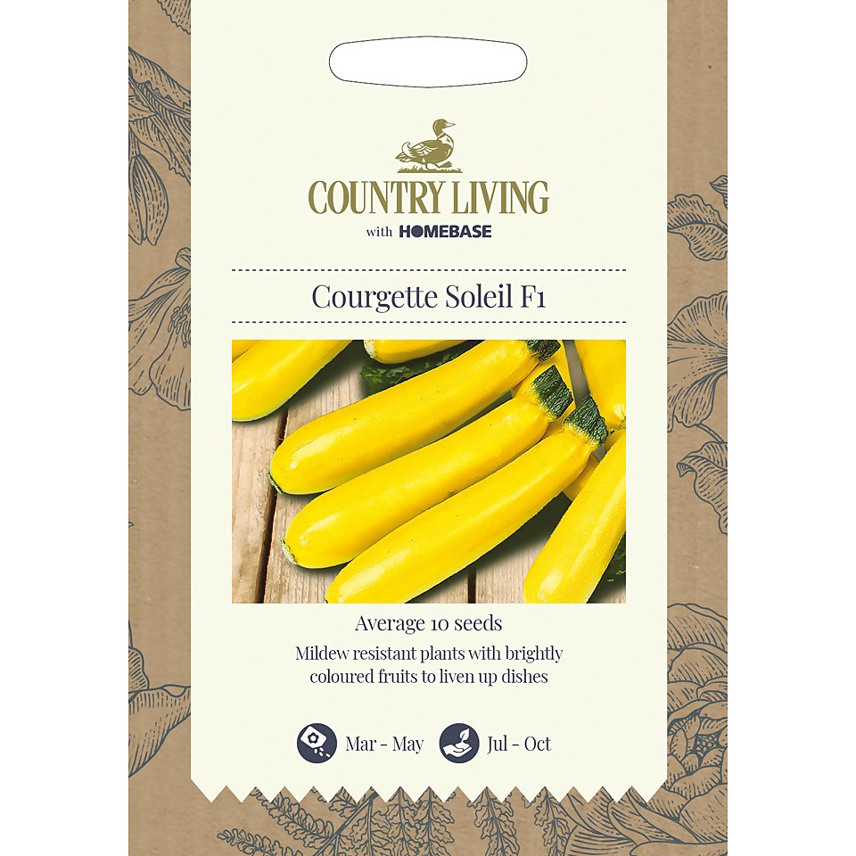 Country Living Courgette Soleil F1 Seeds