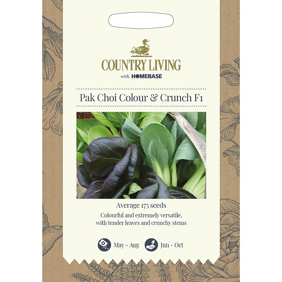 Country Living Pak Choi Colour & Crunch F1 Seeds