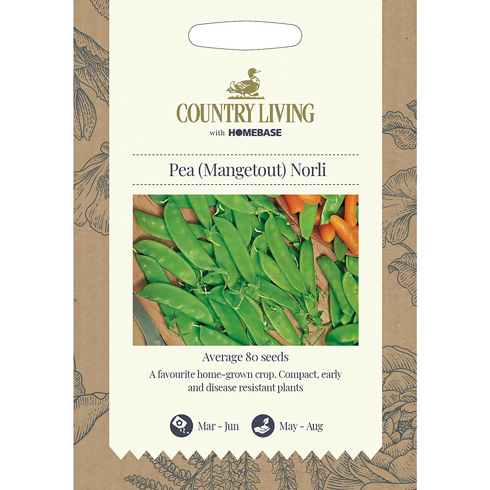 Country Living Pea Mangetout Norli Seeds