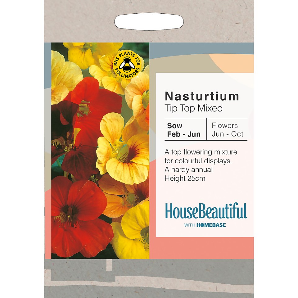 House Beautiful Nasturtium Tip Top Mixed Seeds