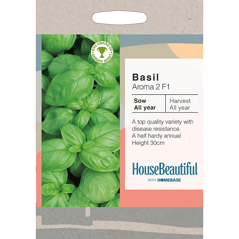 House Beautiful Basil Aroma 2 F1 Seeds