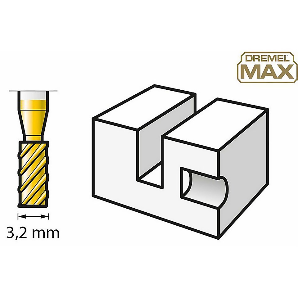 Dremel Max 3.2 mm High Speed Cutter 2pk (194DM)