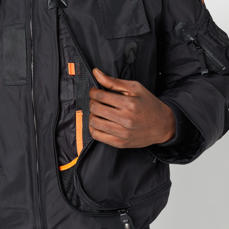 Parajumpers Men s Gobi Base Hooded Bomber Jacket Black Coggles