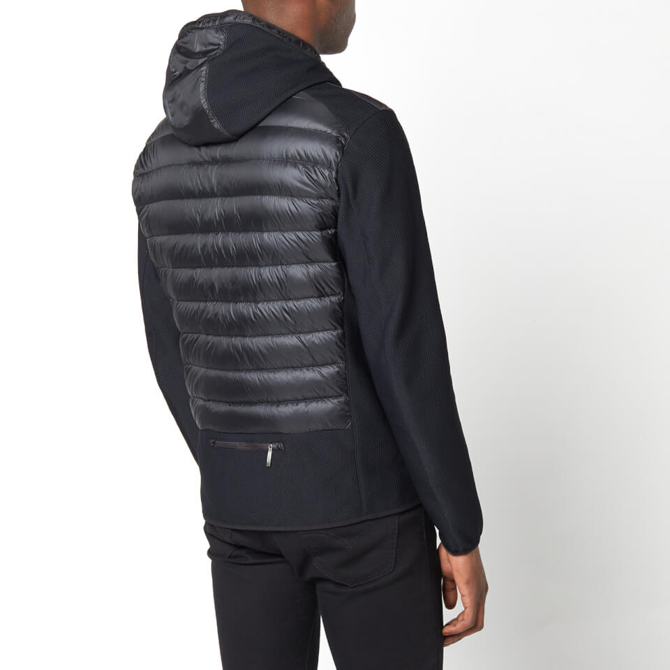 Parajumpers nolan hybrid hooded jacket black online