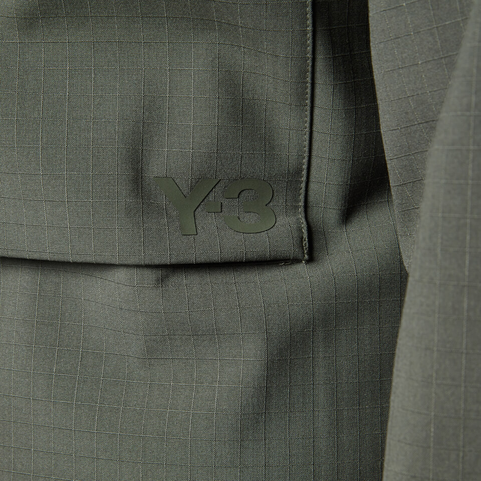 Y-3 Men's Bonded Ripstop Overshirt - Shadow Green - S | Coggles