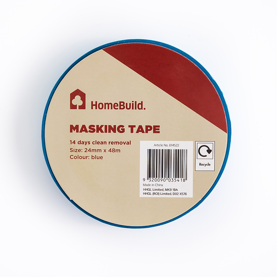 Homebuild 14 Day Blue Masking Tape 24mm x 48m