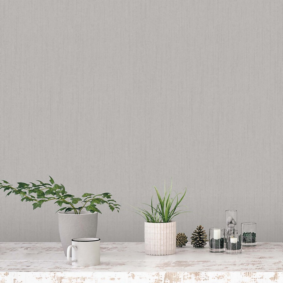 Organic Textures Organic Weave Grey Wallpaper