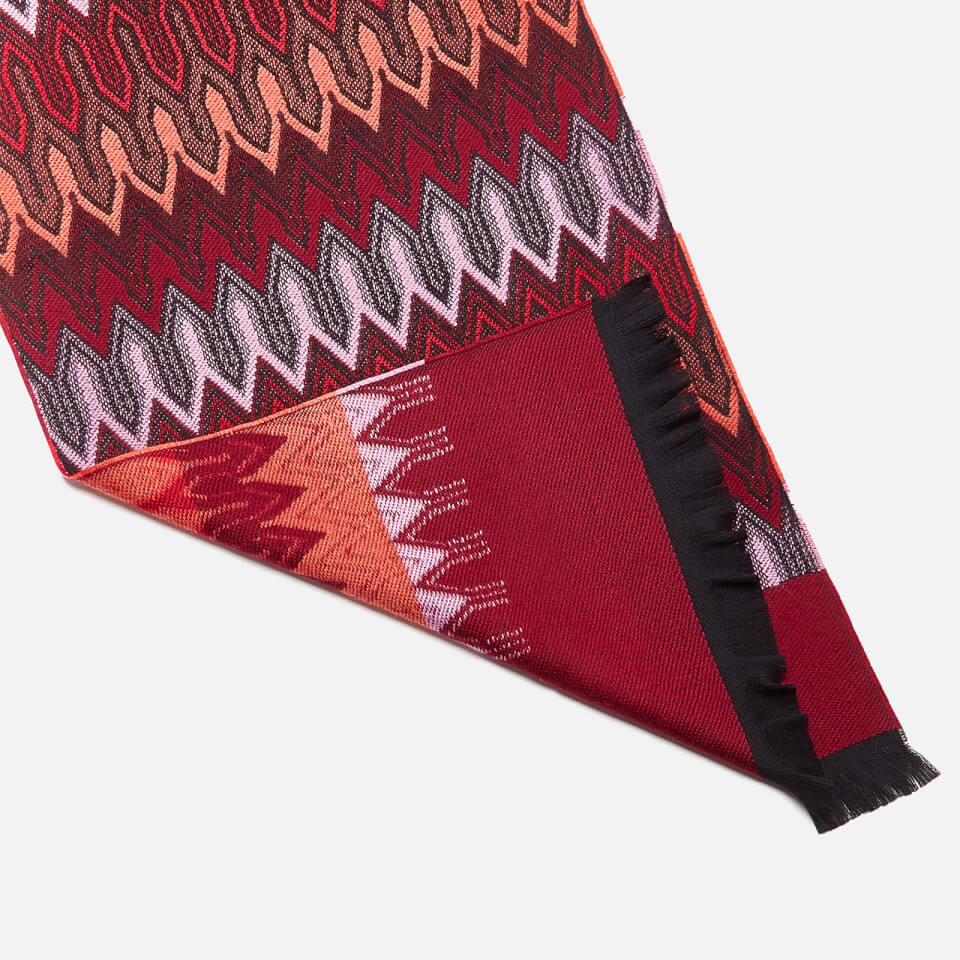 Missoni Women's Woolen Patterned Scarf - Red