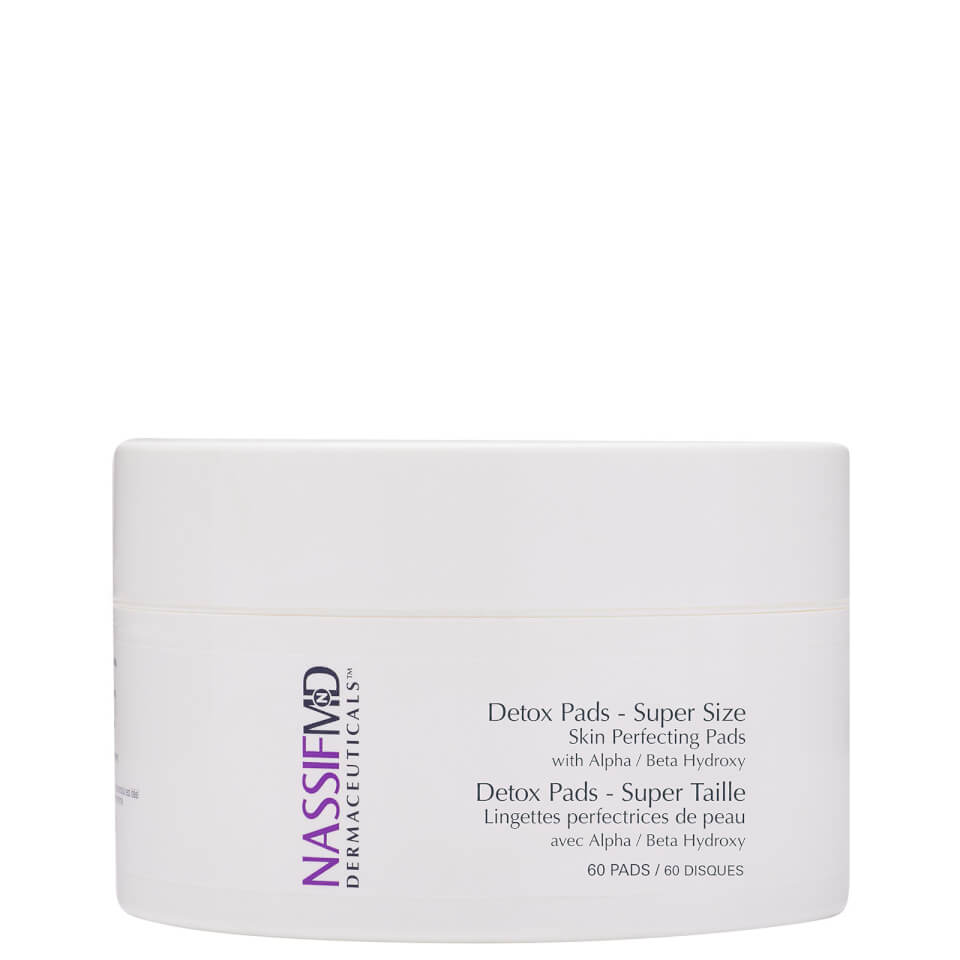 NassifMD Dermaceuticals Supersize Skin Perfecting Exfoliating and Detoxification Treatment Pads 60ct