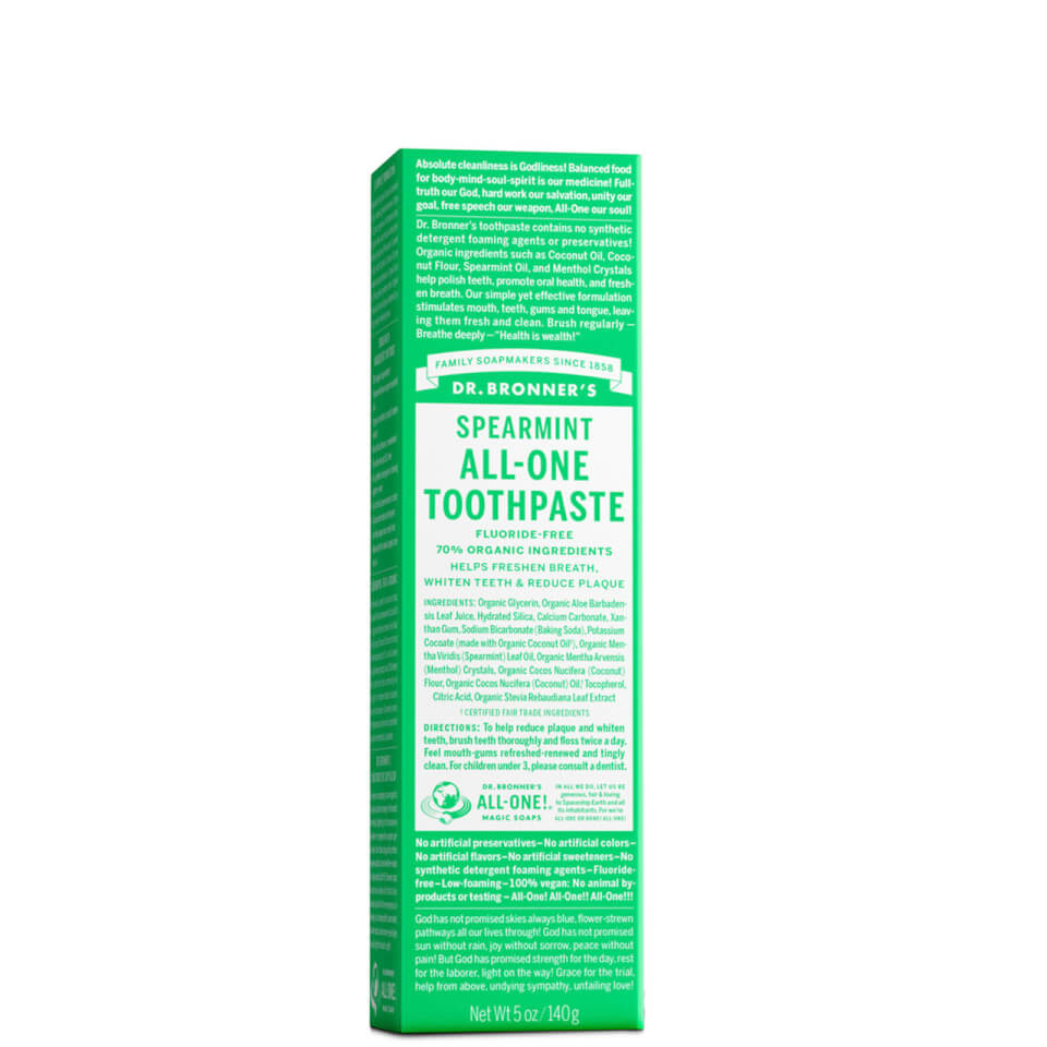 Dr. Bronner's All-One Toothpaste Spearmint 140g