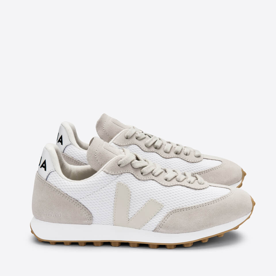 Veja Women's Rio Branco Running Style Trainers - White/Pierre/Natural