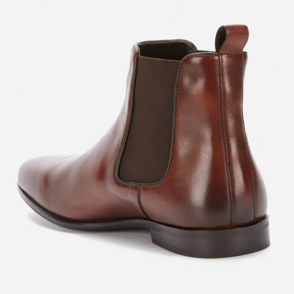 Walk London Men's Alfie Leather Chelsea Boots - Brown