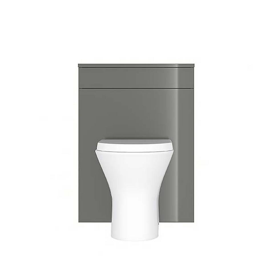 House Beautiful ele-ment(s)  Gloss Grey 600mm Back to Wall Toilet Unit