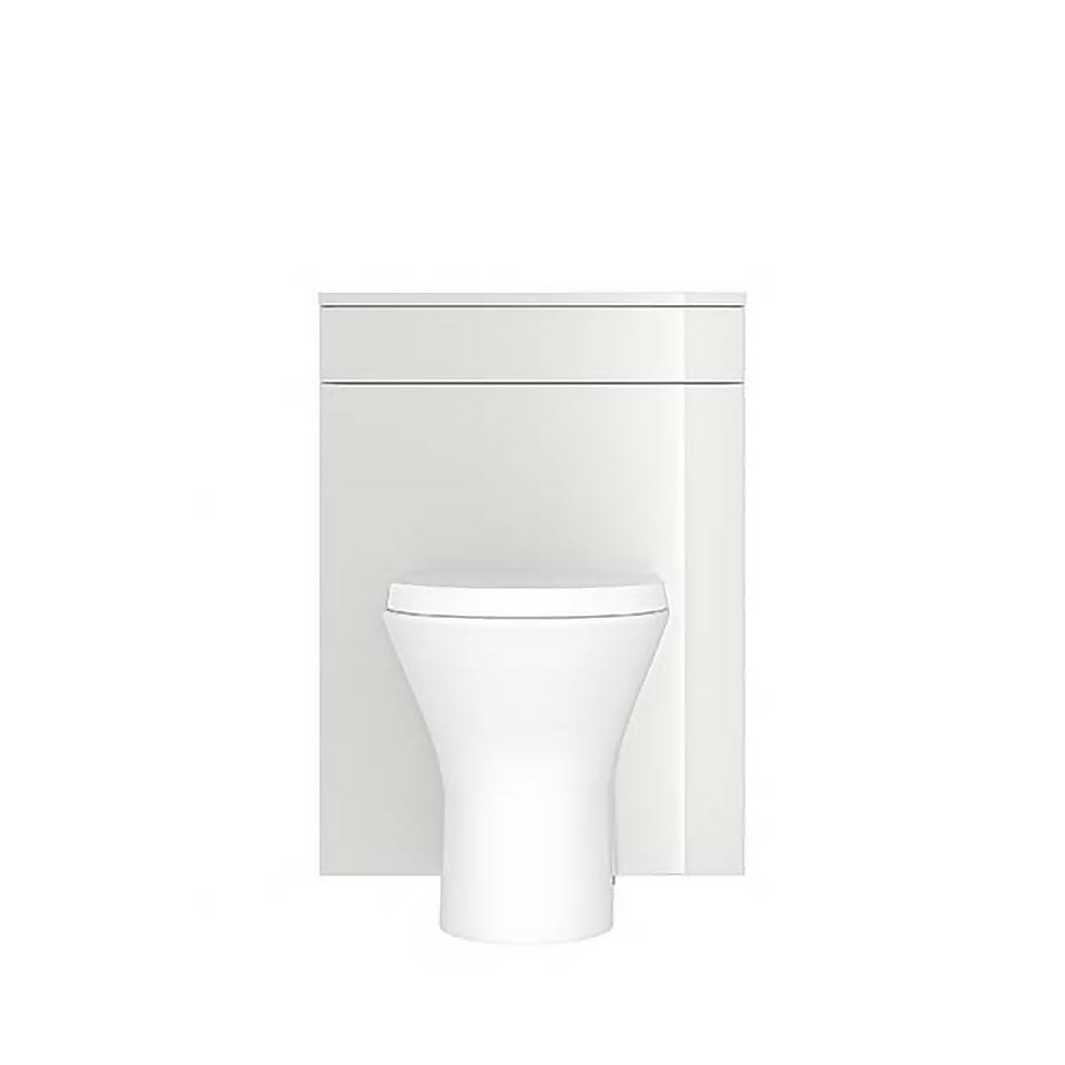 House Beautiful ele-ment(s)  Gloss White 600mm Back to Wall Toilet Unit