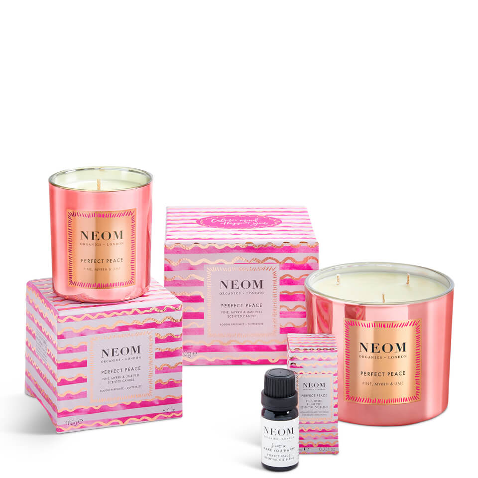 NEOM Perfect Peace 3 Wick Candle FREE Delivery