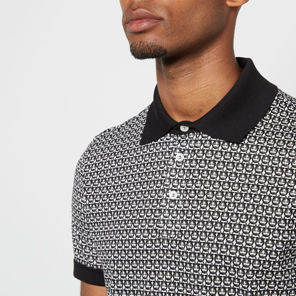 Ferragamo Men s Gancini Polo Shirt Off White Black S Coggles