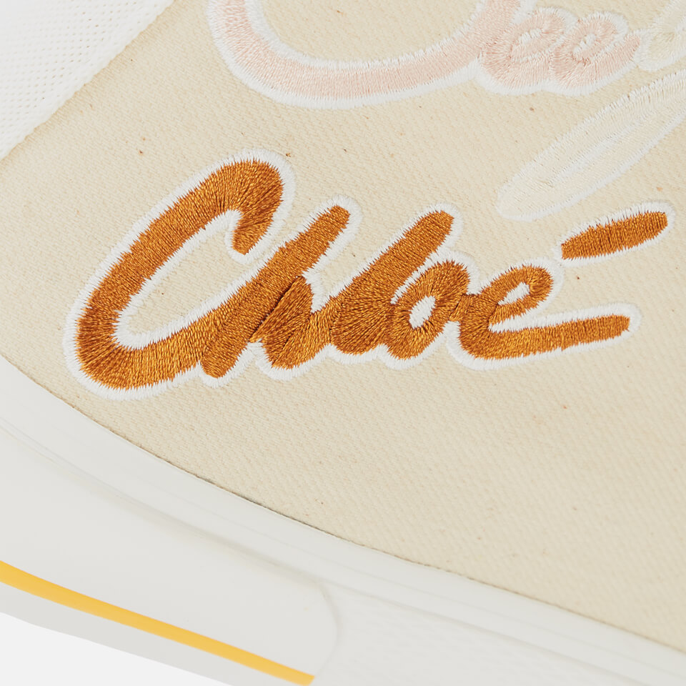 See By Chloé Women's Aryana Canvas Hi-Top Trainers - Beige