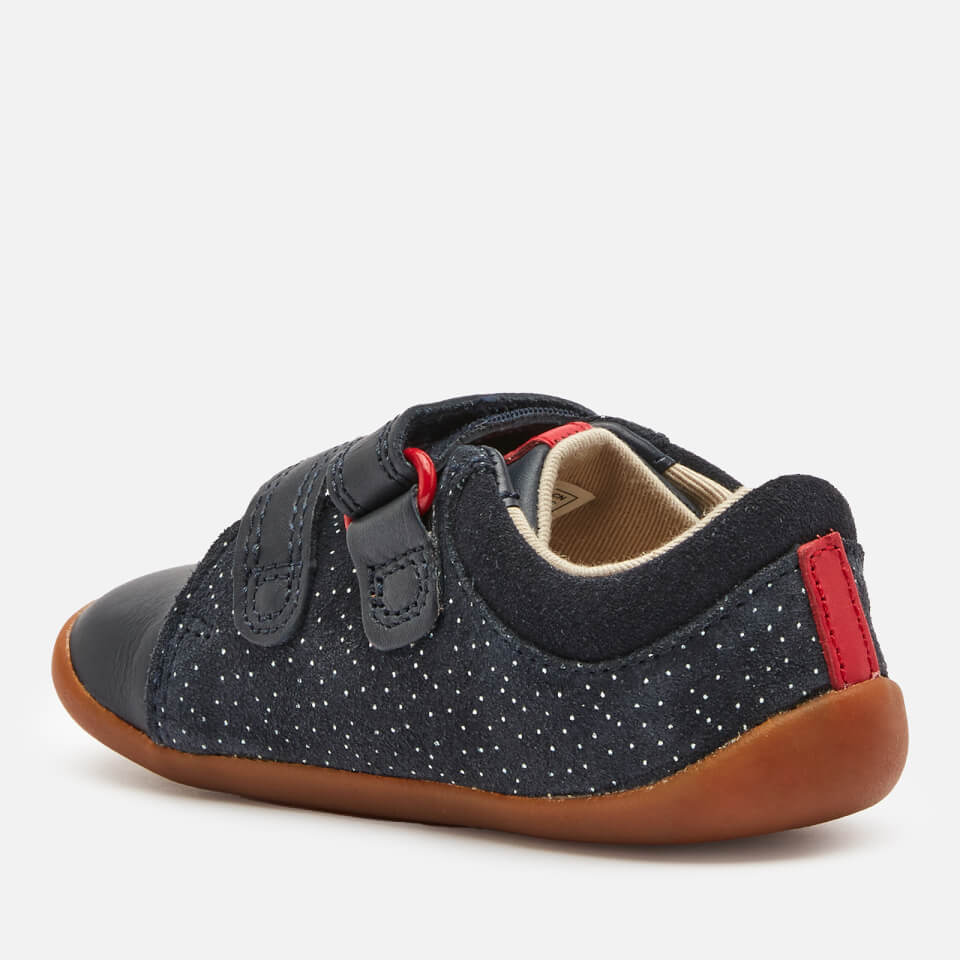 Clarks Toddlers Roamer Bear Shoes - Navy Suede