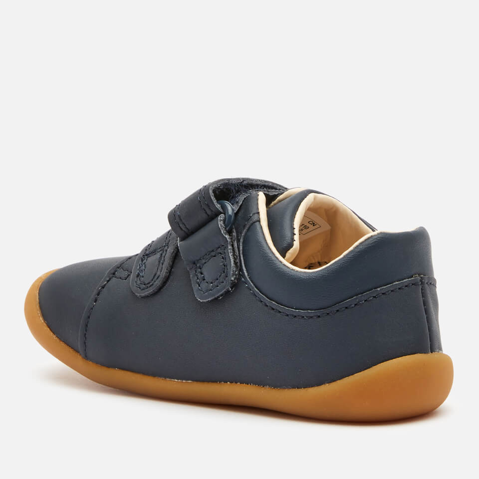 Clarks Toddlers Roamer Craft Shoes - Navy Leather